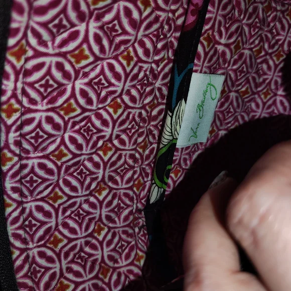 Vera Bradley Pink and Brown Floral Shoulder Bag - Picture 9 of 9